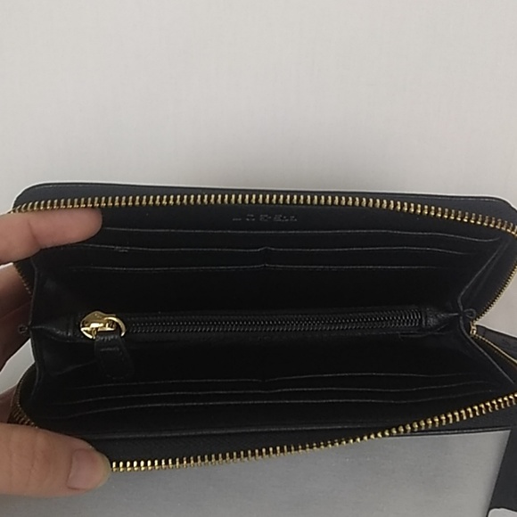 Joe's Jeans black zip around wallet. NWT - Picture 4 of 6